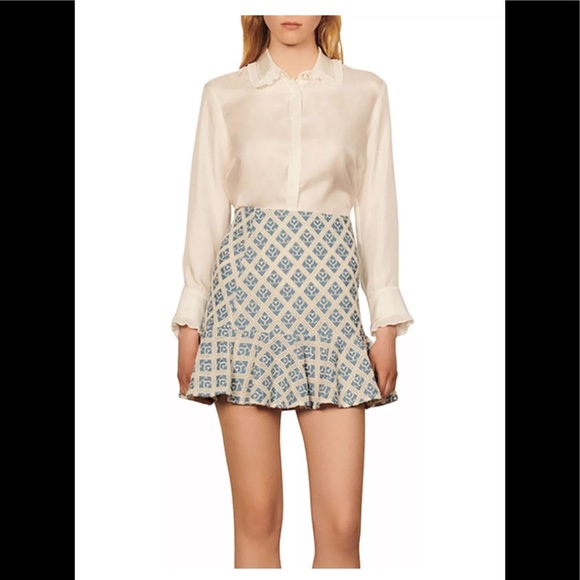 Mafalda Monogram Flared Skirt - Picture 3 of 8